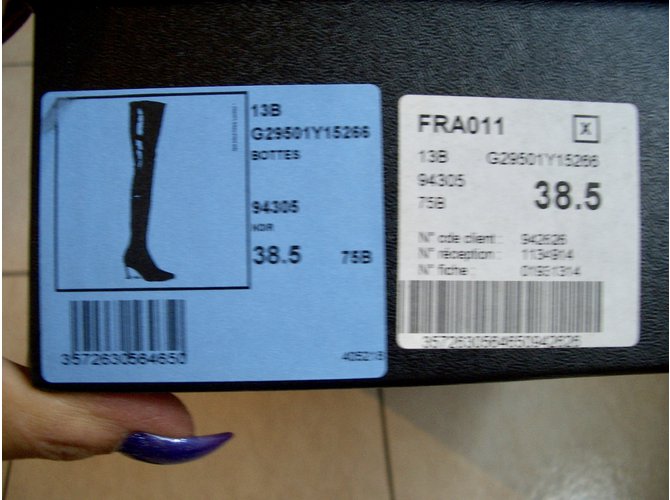Chanel Bibs maxi bi materiale Nero - vista 9