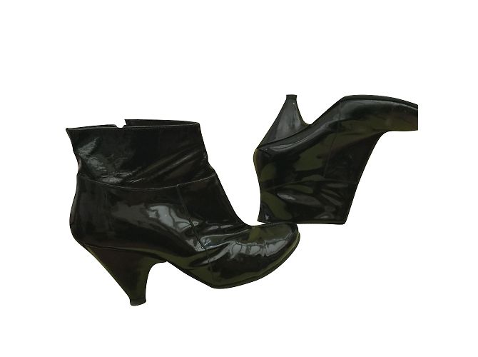 Botines KOOKAÏ de charol negro Talla 39 - vista 2