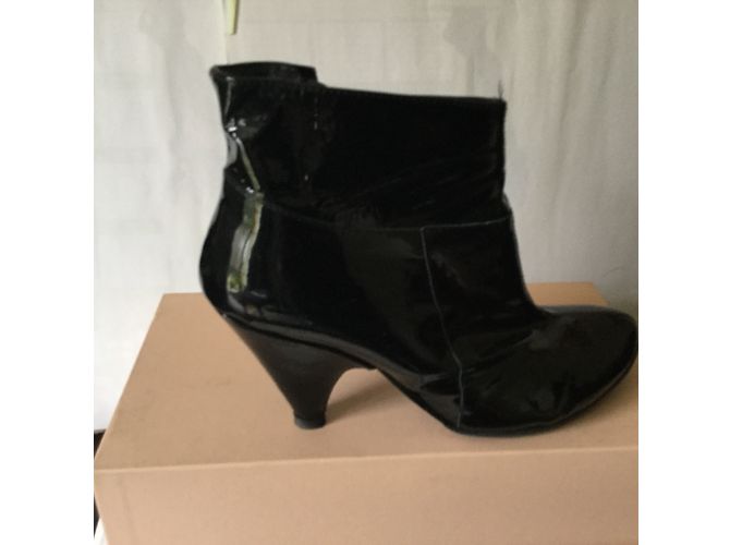 Botines KOOKAÏ de charol negro Talla 39 - vista 4