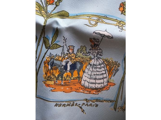 Hermès Gavroche Hermes 45 VP La contessa di Segur Blu - vista 3