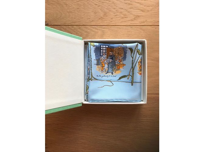 Hermès Gavroche Hermes 45 VP La contessa di Segur Blu - vista 5