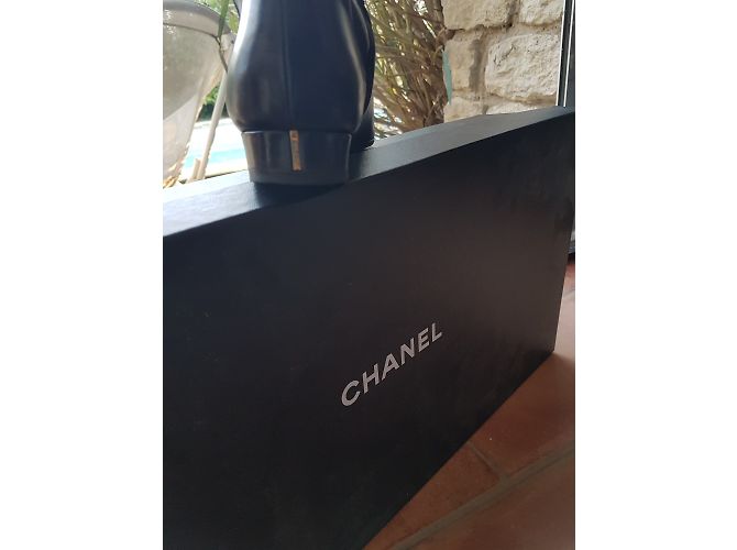 Botas Chanel de cuero negro 39.5 - vista 2