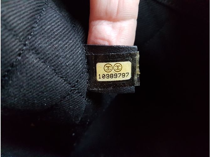 Borsa Chanel in pelle viola Porpora - vista 4