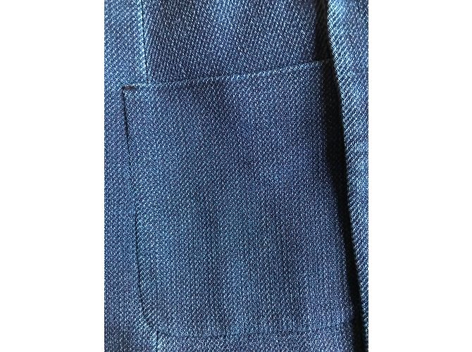 Terno de calça Paul Smith azul marinho de algodão - vista 4