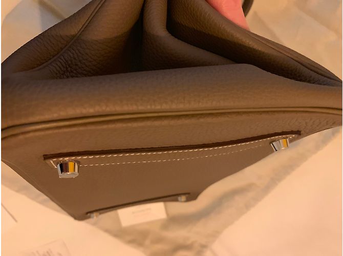 Autre Marque Hermès Birkin 35 Togo Leder Etoupe Beige - Ansicht 6