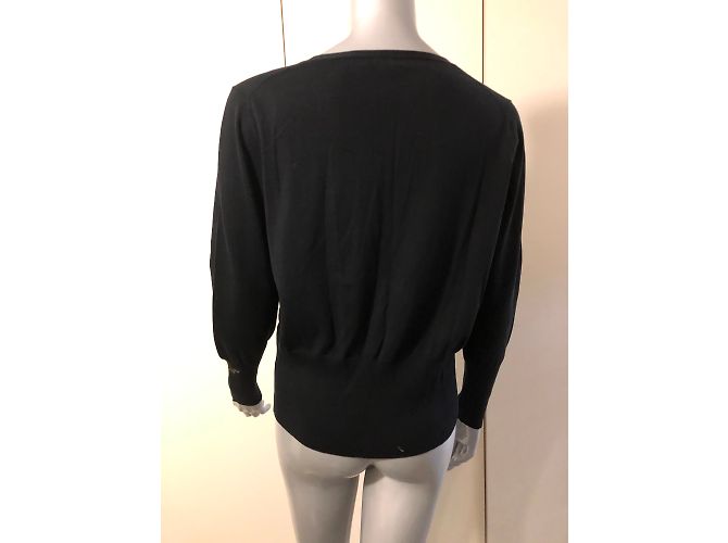 Escada Sport Strickweste aus Baumwolle Schwarz XL - Ansicht 2