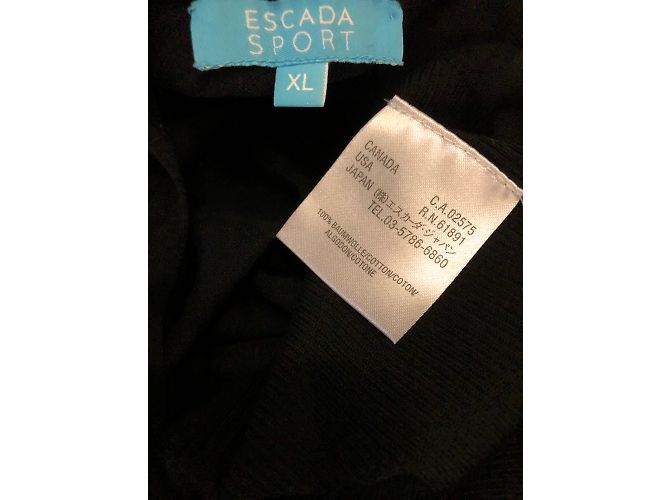 Escada Sport Strickweste aus Baumwolle Schwarz XL - Ansicht 3