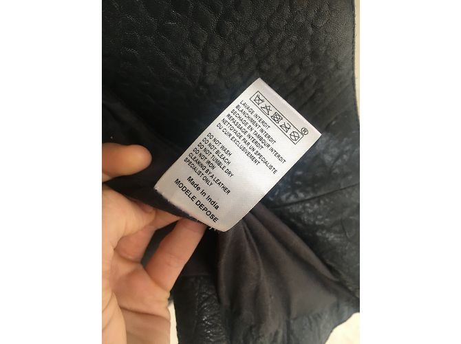 Maje Lederjacke Austral schwarz - Ansicht 5