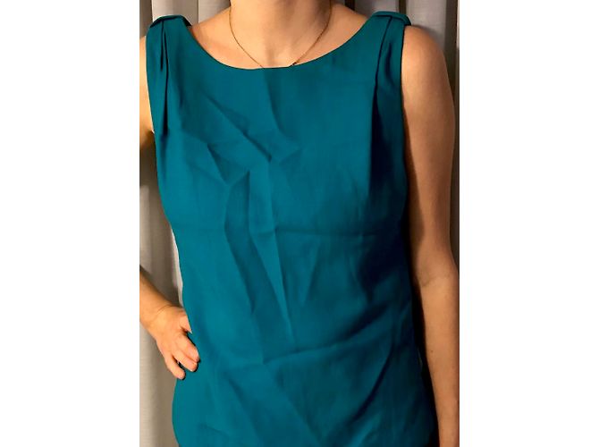 Top Bimba & Lola Azul Celeste de Viscosa Algodón y Lino - vista 5