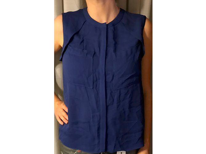 Camicia Bimba & Lola Blu Indaco in Viscosa M - vista 9