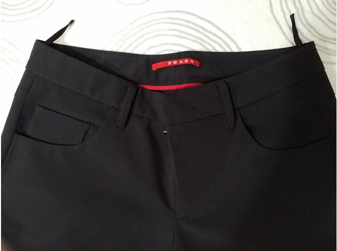 Pantalones pitillo magníficos Prada negro - vista 2