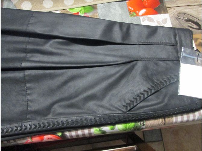 Weekend Max Mara Schwarzer Lederrock - Ansicht 5