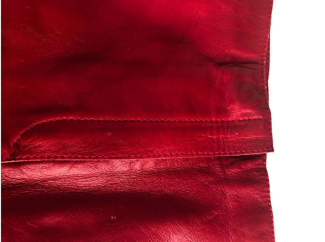 Mid lenght leather skirt from Massimo Dutti - view 4