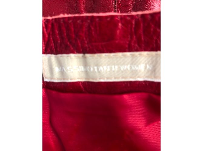 Mid lenght leather skirt from Massimo Dutti - view 5
