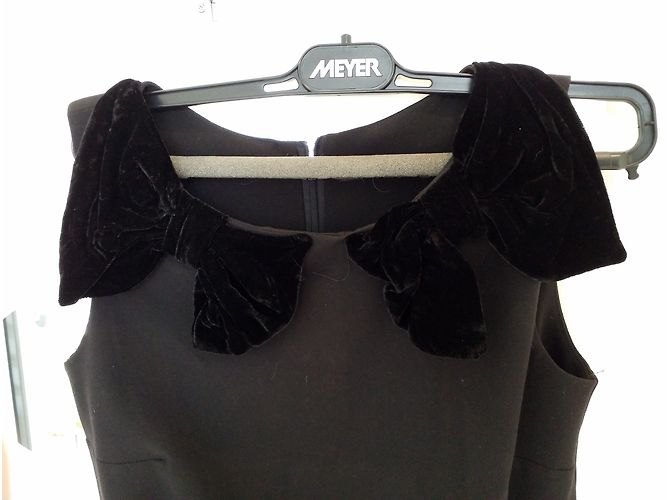 Autre Marque Cuello de flor de terciopelo jasuble excelente de Toupy Negro - vista 3