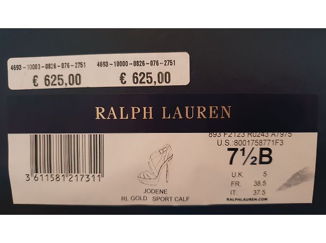 Sandali Ralph Lauren Jodene Tribute Marrone Pelle Caramello - vista 7