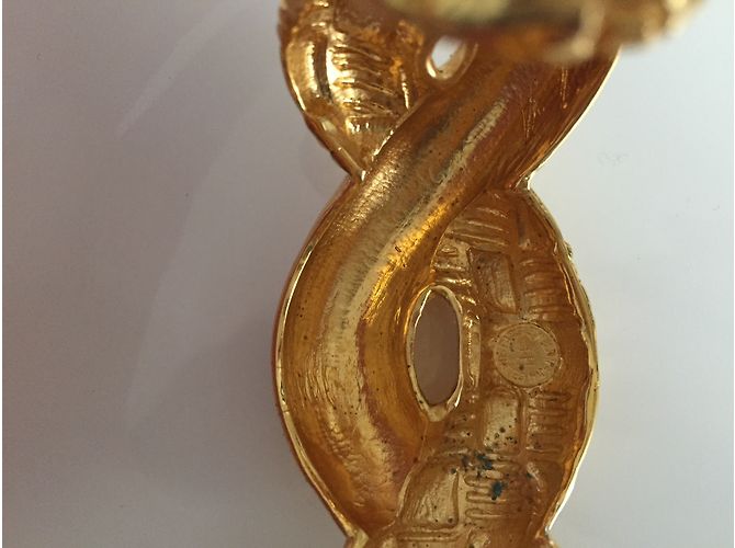 Bracciale Céline in metallo dorato D'oro - vista 3