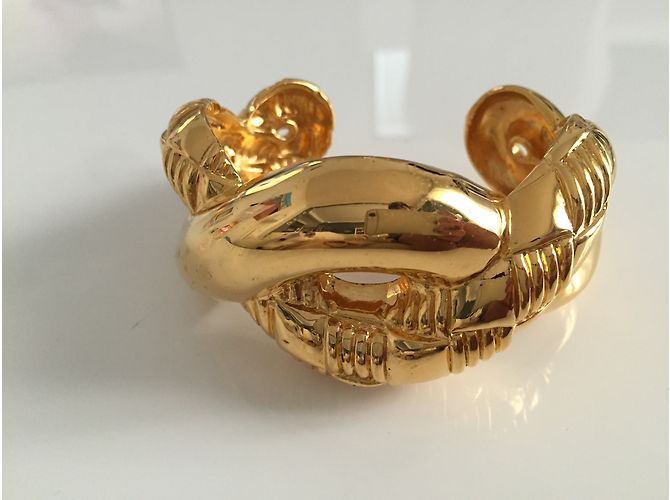 Bracciale Céline in metallo dorato D'oro - vista 4