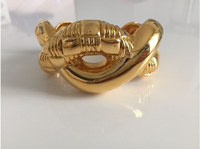 Bracciale Céline in metallo dorato D'oro - vista 5