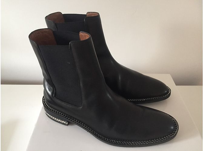 Botines Chelsea Givenchy de piel de cordero negra Negro - vista 8