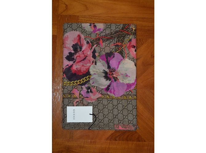 SCIARPA GUCCI NUOVA FUCSIA / BEIGE - vista 5