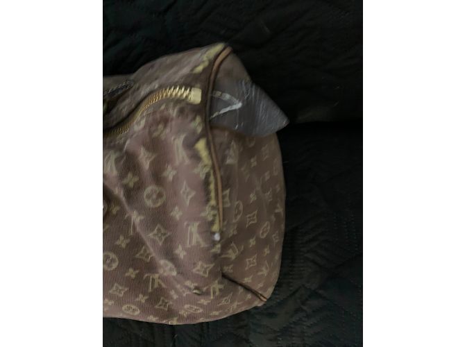 Louis Vuitton Speedy 30 Mini in lino marrone - vista 3