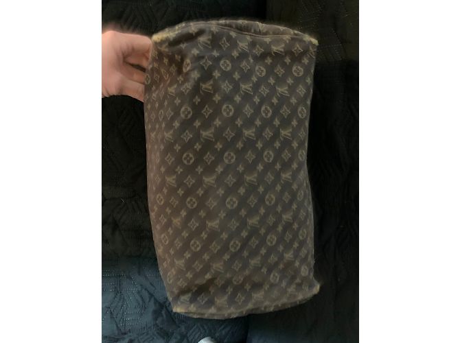 Louis Vuitton Speedy 30 Mini in lino marrone - vista 4