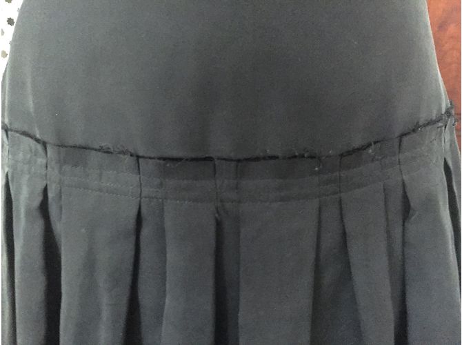 Autre Marque Falda T De Seda Gris Charcoal. 36 Gris antracita - vista 4