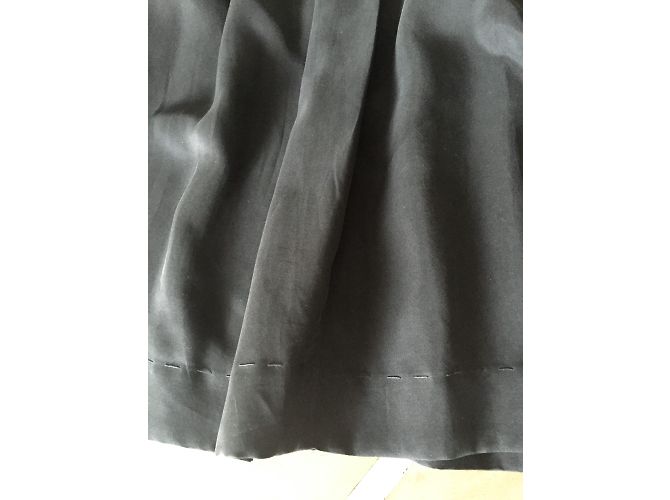 Autre Marque Falda T De Seda Gris Charcoal. 36 Gris antracita - vista 6
