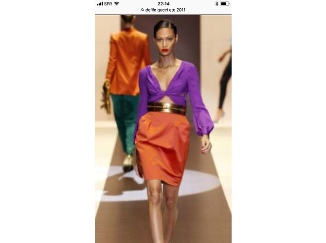 Abito Gucci in seta multicolore - vista 5