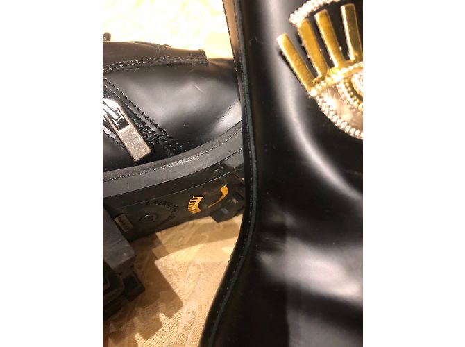Stivaletti in pelle nera Chiara Ferragni Nero - vista 2
