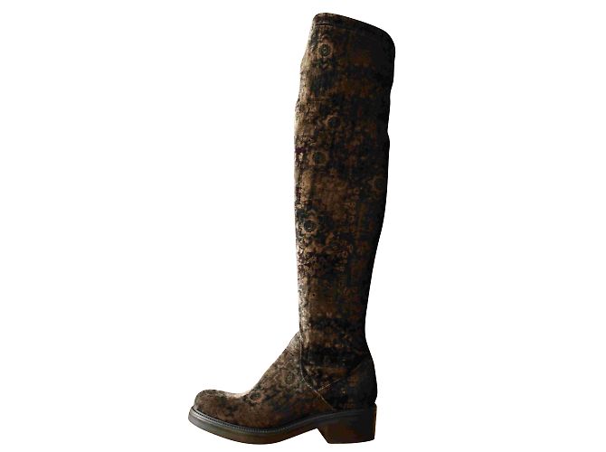 Strategia Botas altas en terciopelo elástico. Multicolor - vista 2