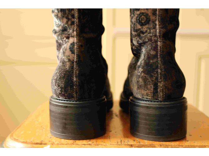 Strategia Botas altas en terciopelo elástico. Multicolor - vista 4