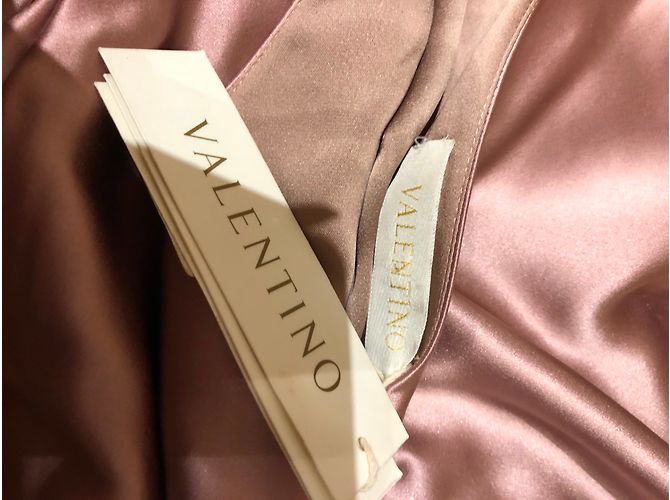 Vestido Valentino de seda rosa - vista 4
