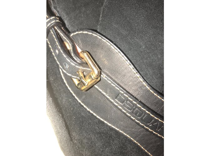 Dsquared2 Hut aus schwarzem Wildleder - Ansicht 2
