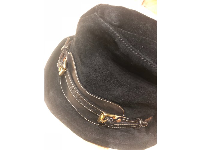 Dsquared2 Hut aus schwarzem Wildleder - Ansicht 3