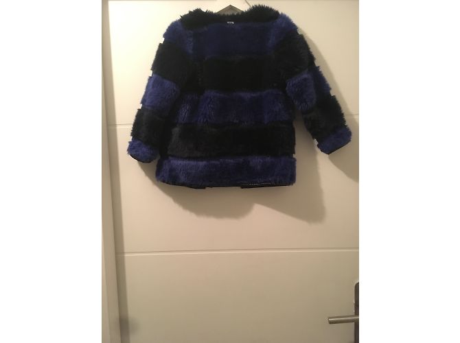 gefälschter Pelzmädchen IKKS Schwarz Dunkelblau - Ansicht 4
