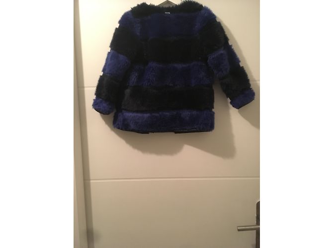 gefälschter Pelzmädchen IKKS Schwarz Dunkelblau - Ansicht 5