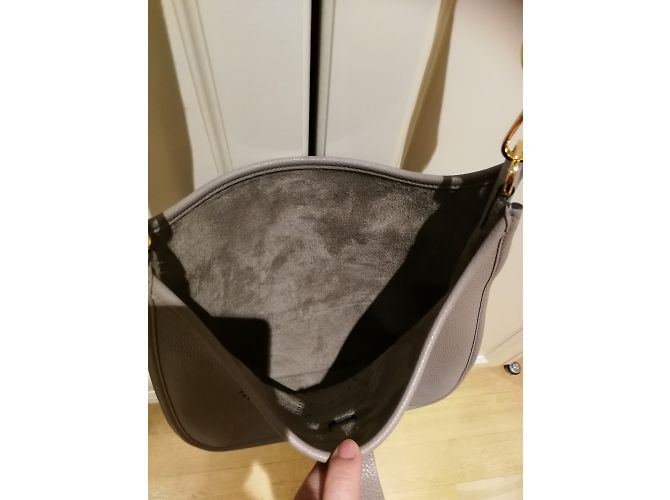 Hermès Borsa Hermes Evelyne 29 Beige - vista 4