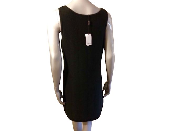 Zapa Ärmelloses schwarzes Wollkleid - Ansicht 2