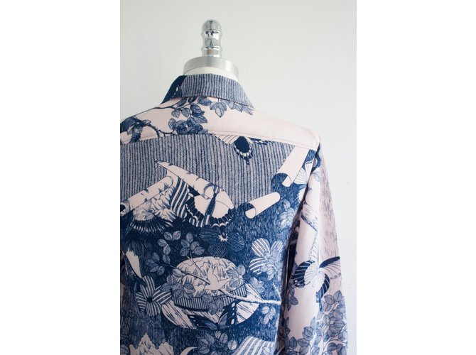 Hanae Mori Tops Azul - vista 10