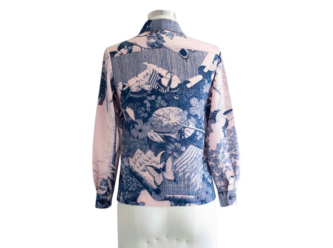 Hanae Mori Tops Azul - vista 2