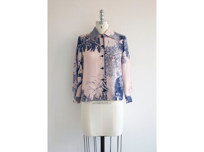 Hanae Mori Tops Azul - vista 3
