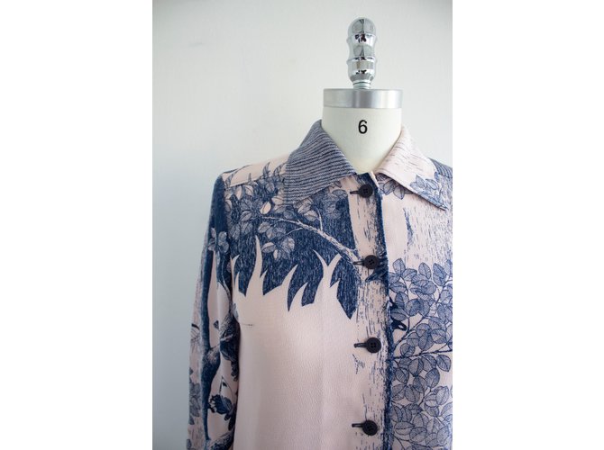 Hanae Mori Tops Azul - vista 5
