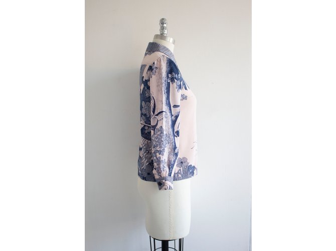 Hanae Mori Tops Azul - vista 7