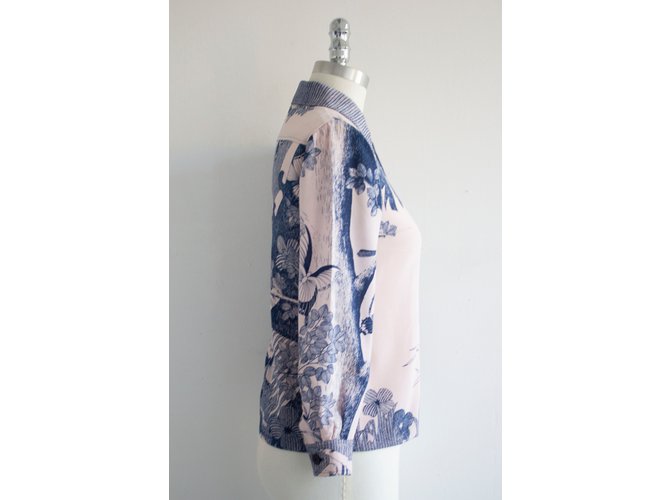 Hanae Mori Tops Azul - vista 8