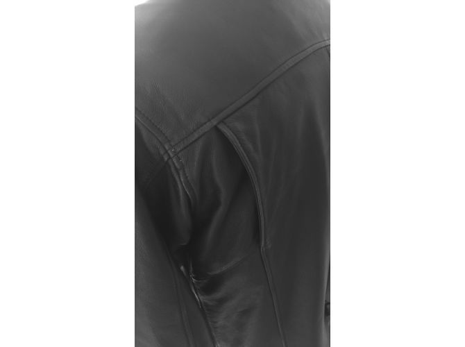 Autre Marque Schwarzer Lederblazer Jacke Gr M - Ansicht 4