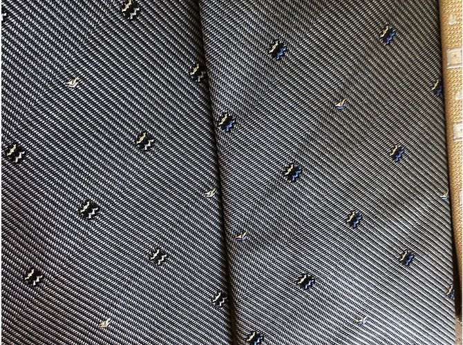 Autre Marque 6 nuove cravatte di seta (5 tessuto e 1 stampato) Blu Beige Grigio - vista 6