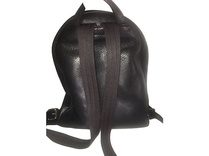 Zaino Longchamp in pelle nera Nero - vista 2
