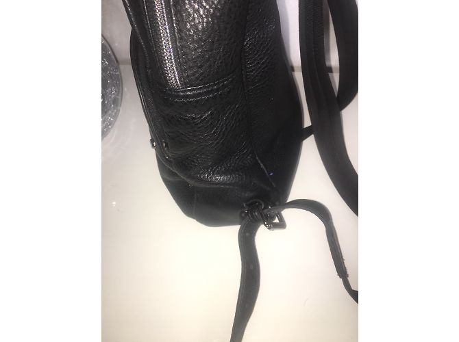 Zaino Longchamp in pelle nera Nero - vista 4